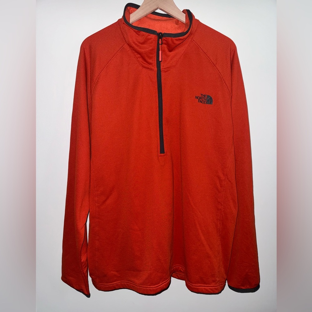 The North Face Borod 1/2 Zip Pullover Men’s Size XXL Orange Polyester Elastane